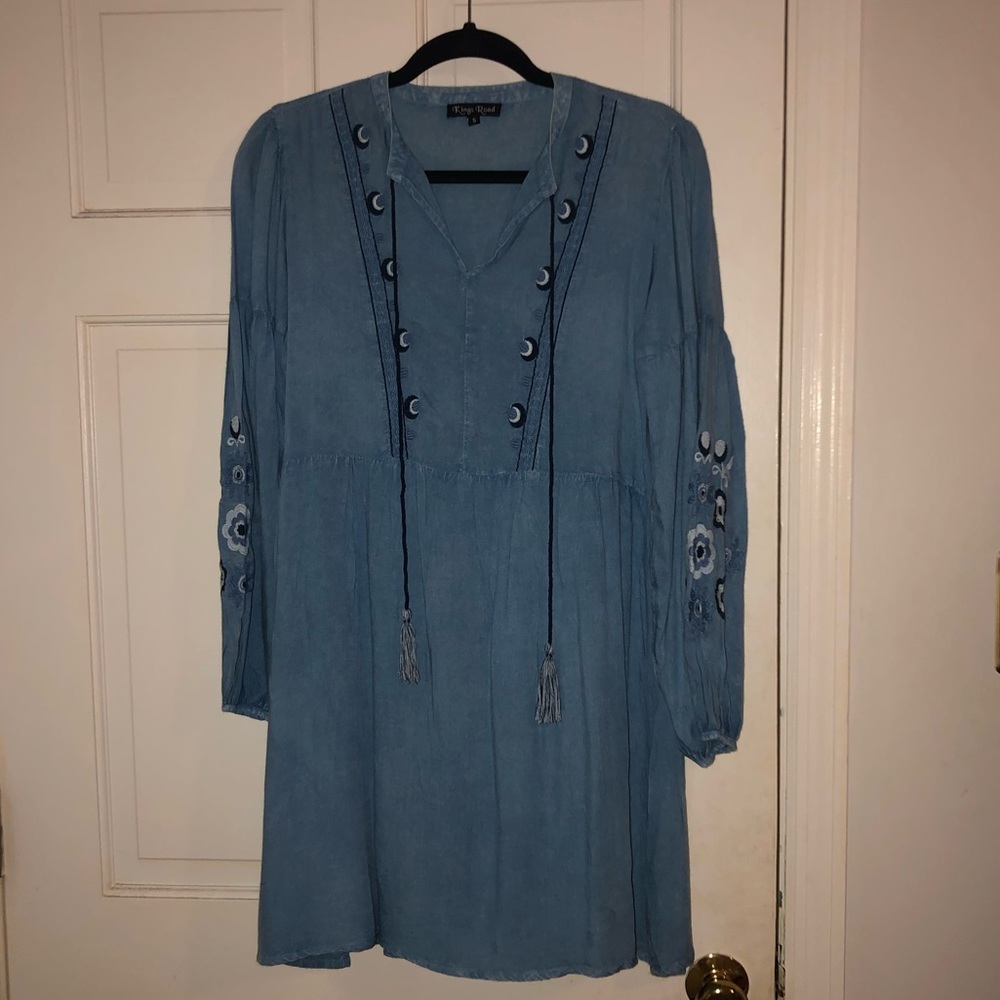 Flowy Chambray Dress